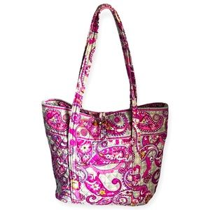 VERA BRADLEY Pink Paisley Floral Tote